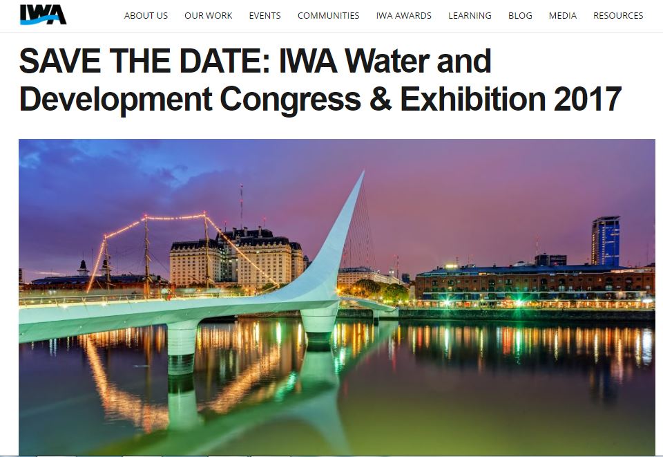 IWA Water and Development Congress & Exhibition 2017