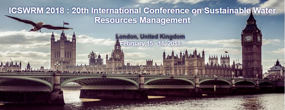 ICSWRM 2018 : 20th International Conference on Sustainable Water Resources Management